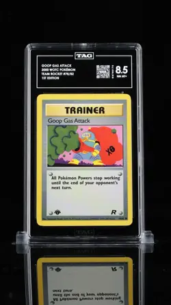 Goop Gas Attack 78/82 Team Rocket-1st Edition Pokemon TAG 8.5 Graded PSA BGS - Image 1