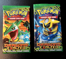 Pokemon Booster Packs Loose Pack No Cards B&W Dragons Exalted Pack Arts! - Image 1