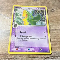 Pokemon TCG Treecko Delta Species Reverse Holo 68/100 Crystal Guardians Stamp - Image 1