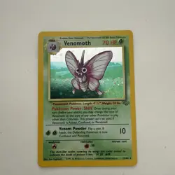 Pokemon TCG Venomoth Jungle Card 29/64 Unlimited Rare Non-Holo - Image 1