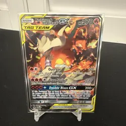 Pokemon TCG Reshiram & Charizard GX SM201 Sun & Moon Promo Card - Image 1