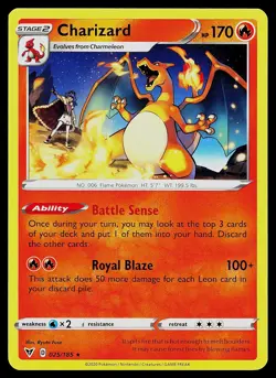 Pokemon Card - Charizard Vivid Voltage 025/185 Rare Non-Holo - Image 1