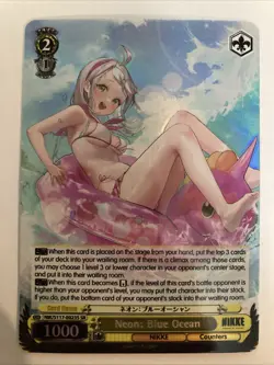 Weiss Schwarz Foil Goddess of Victory Nikke NIK/S117-E023S SR - Neon: Blue Ocean - Image 1