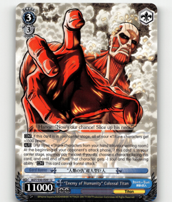 Weiss Schwarz - "Enemy of Humanity" Colossal Titan - Attack on Titan Vol. 2 - Image 1