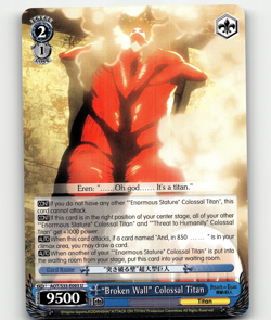 Weiss Schwarz - "Broken Wall" Colossal Titan - Attack on Titan - Image 1