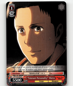 Weiss Schwarz - "Tolerant Personality" Marco - Attack on Titan - Image 1