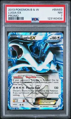 2013 PSA 7 Pokemon Lugia EX BW83 Black Star Promo Card Black & White - Image 1