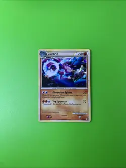 Lucario 14/95 Call Of Legends Cracked Ice Holo Pokemon Card MP - Image 1