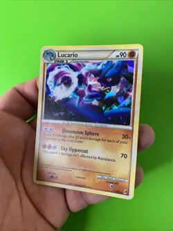Lucario 14/95 Call Of Legends Cracked Ice Holo Pokemon Card MP - Image 3
