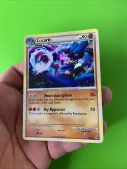 Lucario 14/95 Call Of Legends Cracked Ice Holo Pokemon Card MP - Image 5