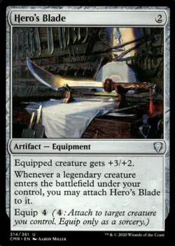 Hero's Blade 314/361 Commander Legends MTG Magic the Gathering card - Image 1
