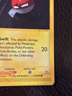 Pokemon TCG Aquapolis Voltorb Card Regular, Common (115/147) LP - Image 4