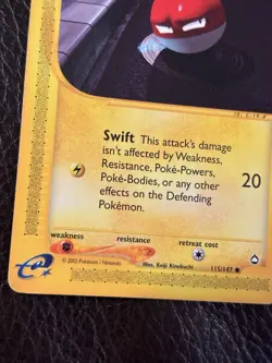 Pokemon TCG Aquapolis Voltorb Card Regular, Common (115/147) LP - Image 5