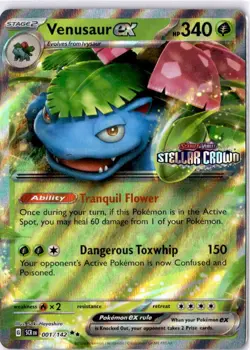 Venusaur ex (Stellar Crown Stamp) Double Rare Miscellaneous Cards & Products 001 - Image 1