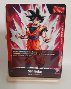 FS01-01 L Son Goku Awaken Leaderback Dragon Ball Z Super Card Game - Image 2