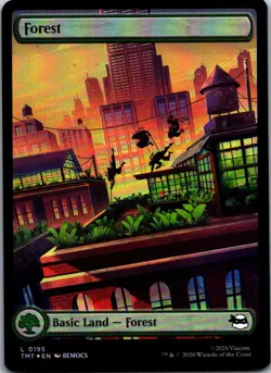 FOIL Forest (0195) L Teenage Mutant Ninja Turtles 195 NM - Image 1