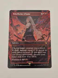 Nibelheim Aflame - M0339 Foil (Borderless) - Final Fantasy - MTG - NM - Image 1