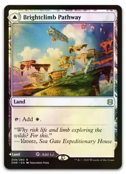 Brightclimb Pathway #259 (Foil) (NM) Zendikar Rising ZNR Magic MTG - Image 1
