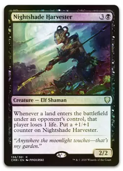 Nightshade Harvester #138 (Foil) (LP) Commander Legends CMR Magic MTG - Image 1