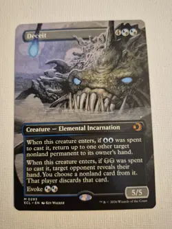 MTG Lorwyn Eclipsed Deceit Borderless Magic the Gathering #0293 - Image 1