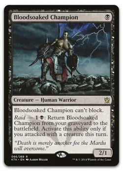 Bloodsoaked Champion #66 (NM) Khans of Tarkir KTK Magic MTG - Image 1