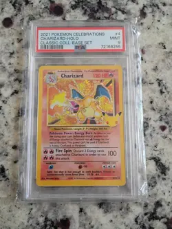 Pokemon TCG Charizard Holo Rare Card Celebrations Classic Collection 4/102 PSA 9 - Image 1