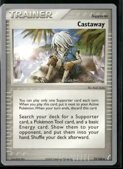 Pokemon - 2008 World Championships EX Crystal Guardians Castaway 72/100 LP/MP x2 - Image 1