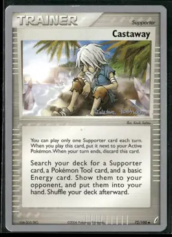 Pokemon - 2008 World Championships EX Crystal Guardians Castaway 72/100 LP/MP x2 - Image 3