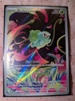 Pokemon Bulbasaur 133/132 Me01: Mega Evolution Holo - Fresh Pull - Image 1