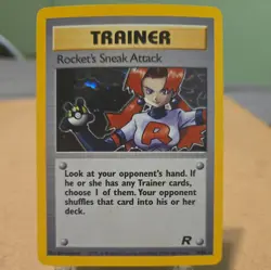 Rocket's Sneak Attack 16/82 Pokemon TCG Team Rocket Unlimited Holo Rare (LP) - Image 1
