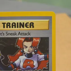 Rocket's Sneak Attack 16/82 Pokemon TCG Team Rocket Unlimited Holo Rare (LP) - Image 3