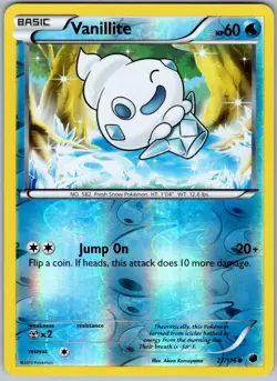 Vanillite 27/116 Common Plasma Freeze Pokemon Reverse Holo NM - Image 1