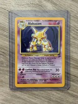 Pokemon Alakazam Base Set 2 1/130 Holo Rare - Image 1