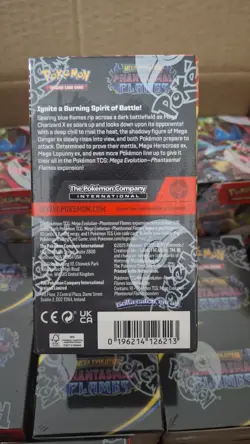 Pokemon TCG Phantasmal Flames sealed Half Booster Box 18 Packs - Image 4