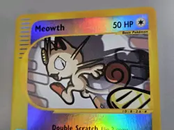 Pokemon Base Set Expedition #121/165 Reverse Holo MEOWTH --never played-- - Image 2