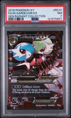 2016 Pokemon XY FA/M Gardevoir EX Gen Radiant Collection PSA 7 Near Mint #RC31 - Image 1