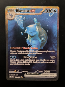 Carta Pokemon BLASTOISE EX 200/165 Pokemon 151 MEW Alternative Art ITA Near Mint - Image 1