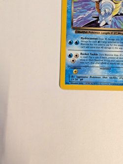 Dark Blastoise 20/82 Team Rocket Vintage 1999 Pokemon TCG WotC Non Holo Rare Nea - Image 5