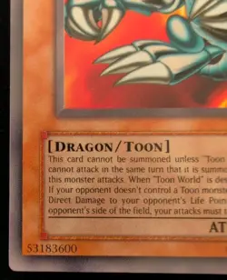 Blue-Eyes Toon Dragon SDP-020 Yu-Gi-Oh! Ultra Rare Condition 1996 - Image 5