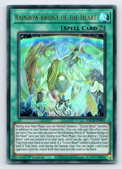 Rainbow Bridge of the Heart - SDCB-EN045 - Ultra Rare - 1st Edition - Yugioh - Image 1