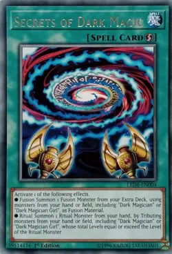LED6-EN004 SECRETS OF DARK MAGIC RARE 1ST EDITION YuGiOh CARD - Image 1
