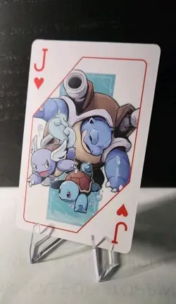 Pokemon Playing Card Squirtle Wartortle Blastoise J of Hearts 1000th Episode NM - Image 1