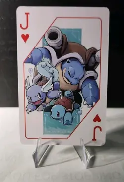Pokemon Playing Card Squirtle Wartortle Blastoise J of Hearts 1000th Episode NM - Image 2
