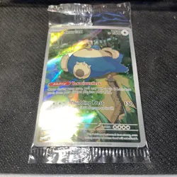 Snorlax - Pokemon TCG Scarlet & Violet - 051 Promo Card Sealed Full Art Holo NM - Image 1