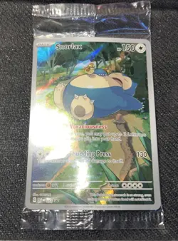 Snorlax - Pokemon TCG Scarlet & Violet - 051 Promo Card Sealed Full Art Holo NM - Image 2