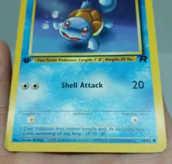 2000 Pokemon TCG Team Rocket Squirtle 1st Edition Card 68/82 MP - FREE SHIPPING - Image 3