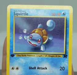 2000 Pokemon TCG Team Rocket Squirtle 1st Edition Card 68/82 MP - FREE SHIPPING - Image 4