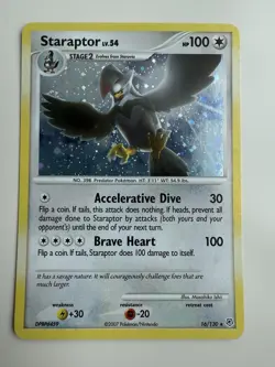 Staraptor 16/130 Diamond and Pearl (Holo Bleed) Pokemon Card - Image 1