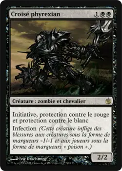 Croise phyrexian VF - French Phyrexian Crusader - Magic mtg -Exc - Image 1