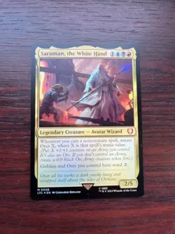 1x FOIL SARUMAN, THE WHITE HAND - Lord of the Rings - MTG - Magic the Gathering - Image 1